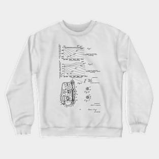 Control Mechanism for Adjusting the Fuel Engine Vintage Patent Hand Drawing Crewneck Sweatshirt